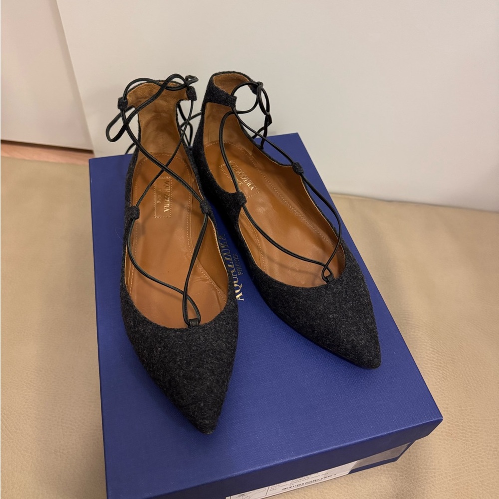 AQUAZZURA Christy Flats size 35